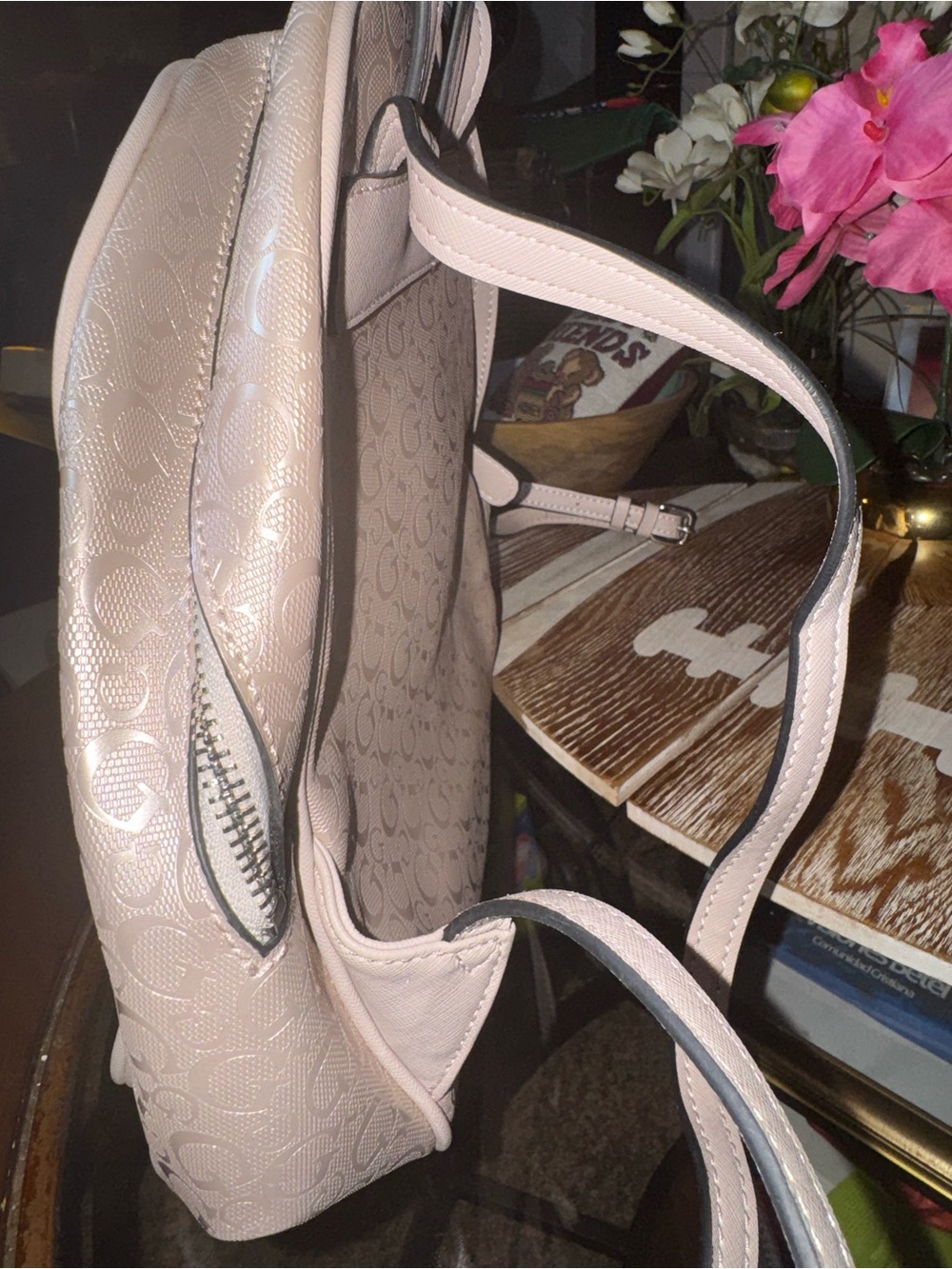 GUESS Mini Backpack in Blush - Picture 4 of 9